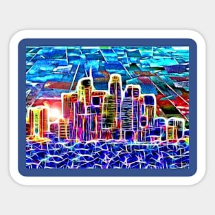 Los Angeles in Colors Sticker